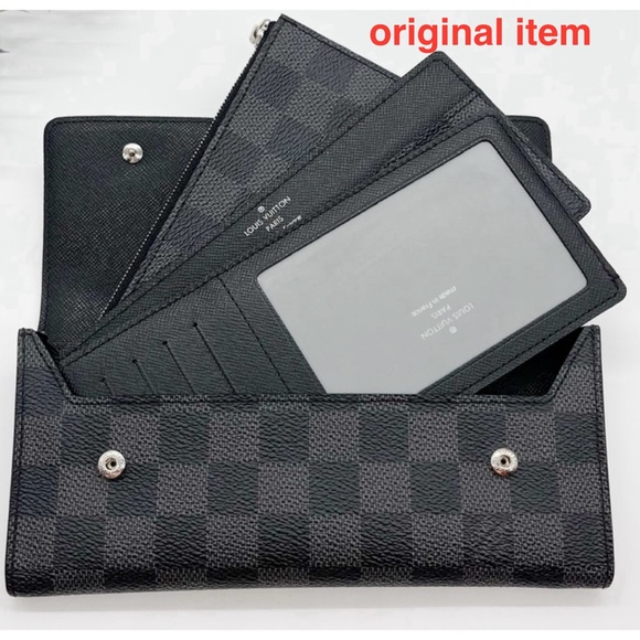 💯Authentic Louis Vuitton Damier Graphite Modulable Wallet Credit Card Holder - Picture 9 of 9